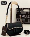 Black Quilted Shoulder Bag with Gold Chain & Strap for Girls change title