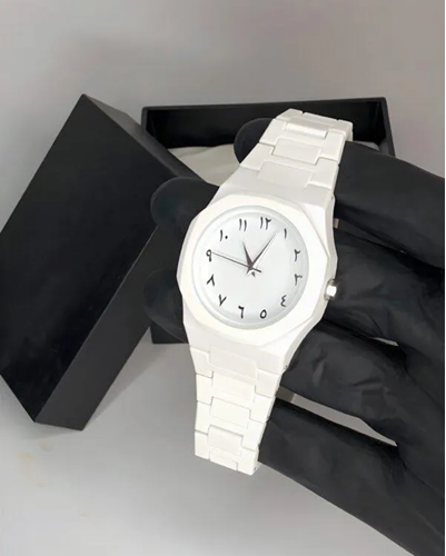 Men's Luxury Carbon Fiber Watch – Arabic Aura Dial